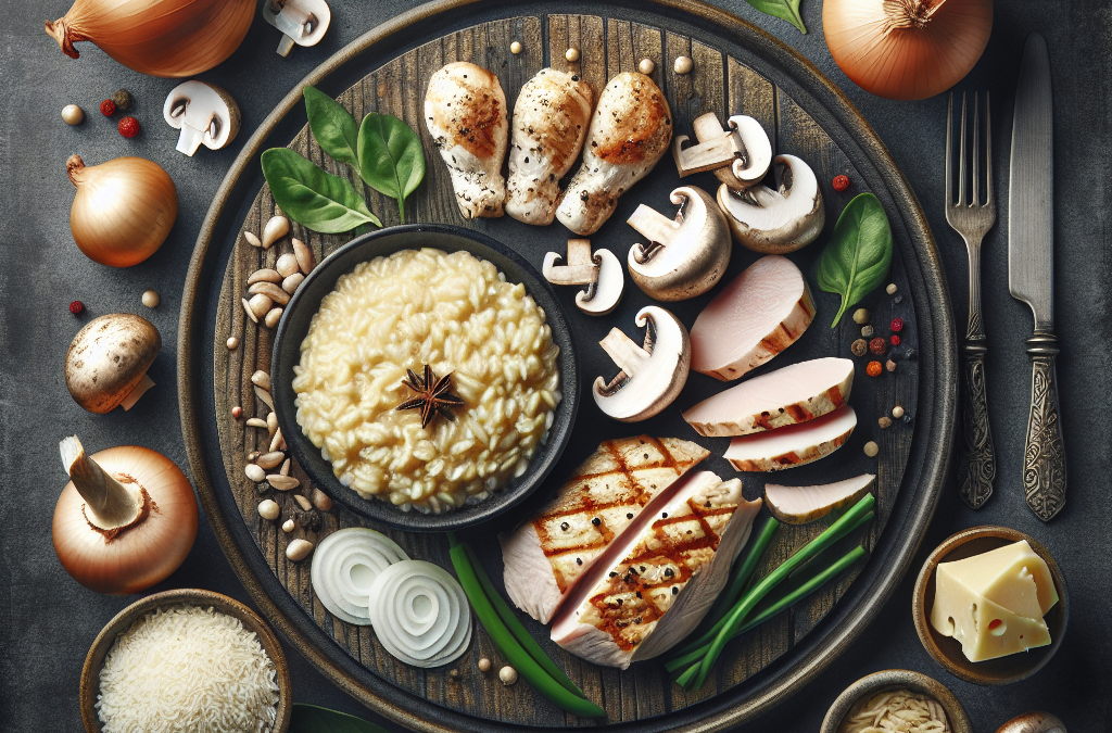 Risotto de Poulet aux Champignons