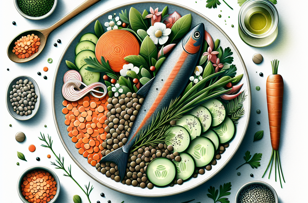 Salade de Lentilles à la Truite Fumée