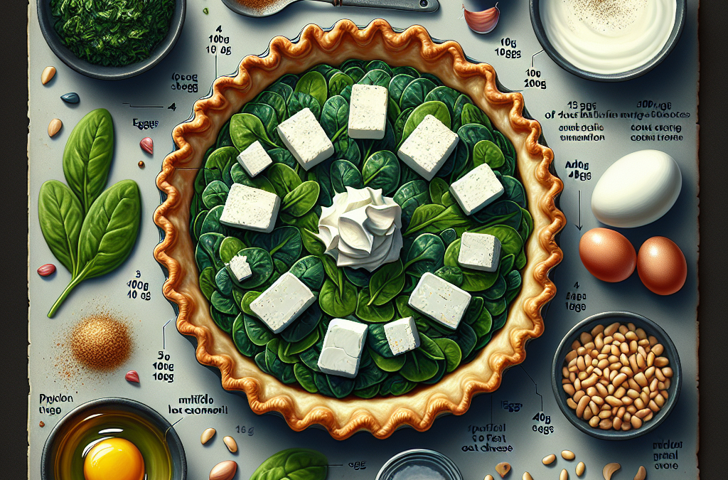 Tarte aux épinards et fromage de chèvre