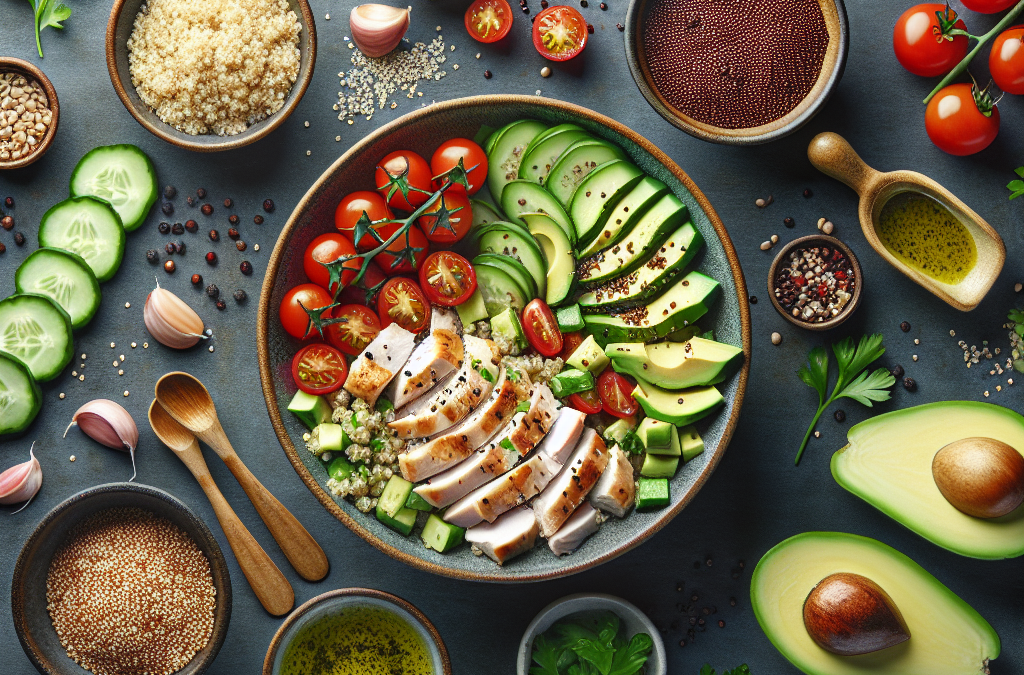 Salade de Quinoa aux Légumes et Poulet