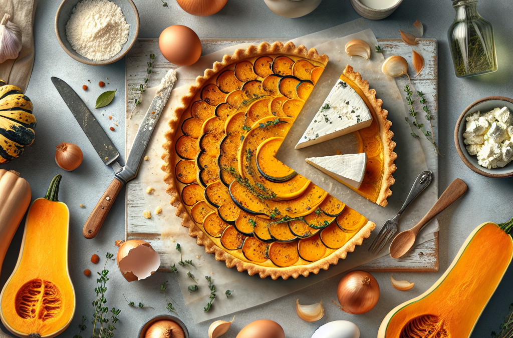 Tarte Végétarienne à la Courge et au Chèvre