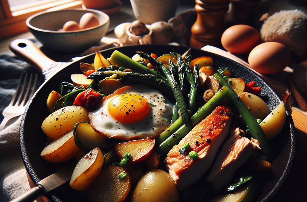 Sauté de Poulet aux Épinards et Patates Douces