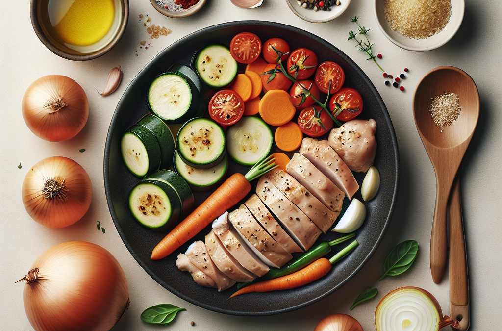 Poêlée de poulet et légumes à l’italienne