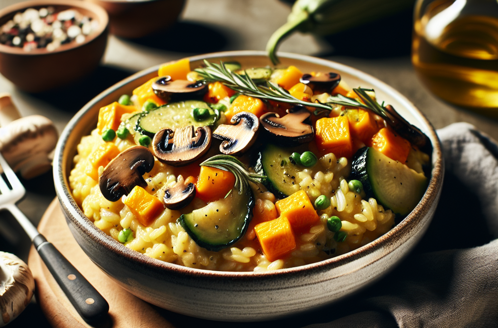 Risotto à la Courge et aux Champignons