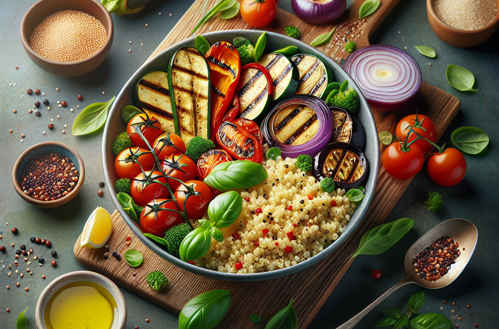 Salade de Quinoa aux Légumes Grillés